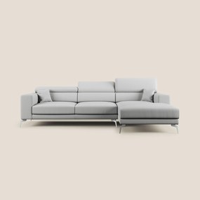 Blade Divano moderno angolare con poggiatesta reclinabili in Ecopelle T04