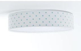 Lampada LED da soffitto GALAXY KIDS 24W 230V bianco/turchese stelle