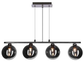 Lampadario a sospensione con cavo SOMUL 4xG9/20W/230V nero fumé
