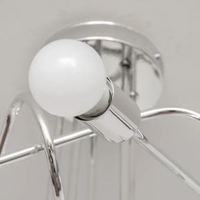 Lampadario a montaggio superficiale OXFORD 5xE27/15W/230V cromo lucido