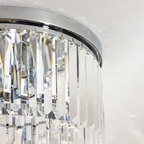 Brilagi - LED plafoniera in cristallo MOZART 5xE14/40W/230V cromo lucido