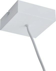 Alimentatore per binario monofase con piastra di montaggio quadrata bianca - Iconic