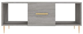 Tavolino da salotto grigio sonoma 102x50x40cm legno multistrato