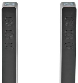 Nedis GALDP110BK - Lampada da tavolo LED RGB ricaricabile LED/250 mAh