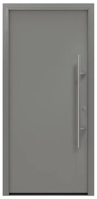 Portoncino d'ingresso HORMANN Iso Pro Secur 010 L 80 x H 210 cm in acciaio grigio, apertura tirare a sinistra