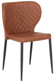 Sedie da pranzo marrone cognac in un set di 4 pezzi Pisa - House Nordic