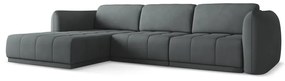 Divano angolare grigio scuro (con penisola a sinistra) Hoku – Makamii