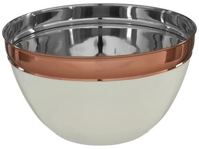 Ciotola in acciaio inox in rame e beige ø 26 cm Prescott - Premier Housewares