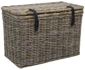 Baule L80 x P45 x H55 cm e L70 x P35 x H45 cm in Kubu Grigio naturale - Lotto di 2 - NEFTA