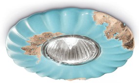 Spot Vintage Ceramica Azzurra 1 Luce Gu10 12Cm