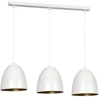 Lampada a Sospensione Lenox, Bianco, Acciaio, 70x80x18 cm, EPIKASA