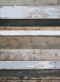studio ditte Carta da parati Scrapwood Black-White - Scrapwood Black-White