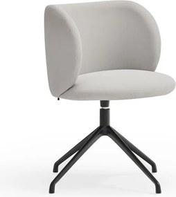 Sedia da pranzo grigio chiaro in imbottito Mogi – Teulat