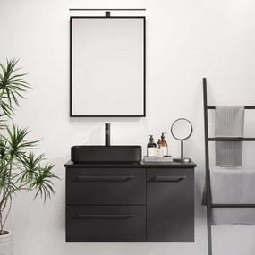 BATH DELUXE 01-060-05-02-00 - Specchio da bagno BORGSTED 60x80 cm nero