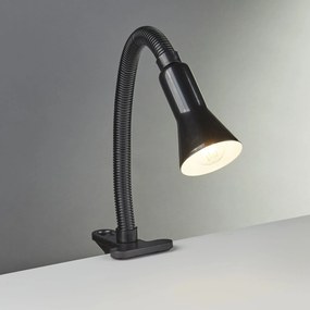 Lampada Contemporanea Desk Partners Acciaio Nero Policarbonato 1 Luce E14