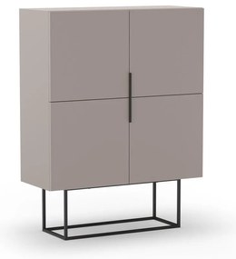 Armadietto grigio/beige 100x130 cm Titan – Marckeric