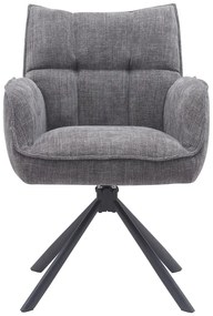 Set di sedie da pranzo grigia in imbottito 2 pz Marilla – Unique Furniture