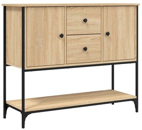 Credenza rovere sonoma 100x36x85 cm in legno multistrato