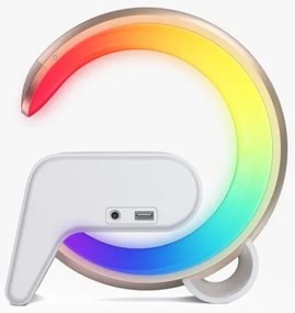 Immax 08986L-LED RGB Lampada dimmerabile con sveglia e Qi di ricarica 30W/230V oro