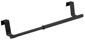 WENKO 53246100 - Porta asciugamani 7x6 cm acciaio inox/nero