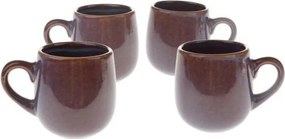 Tazze in set per espresso viola in ceramica 4 pz 100 ml – Dakls