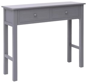 Tavolo Consolle Grigio 90x30x77 cm in Legno