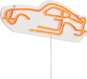 Lampada da parete al neon arancione con LED - Car