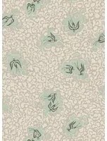 Josephine Munsey Carta da parati Bea's Swallows - Cliffwell Stone and Radmoor Blue