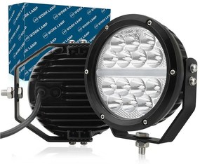 Faro Led Fuoristrada Rotondo 6'' 70W 7000LM + DRL Bianco 10W 12V 24V IP67 6000K Omologato E-Mark