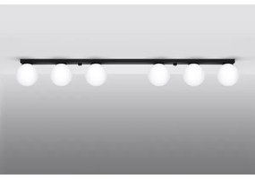 Sollux SL.1155 - Lampada da soffitto YOLI 6xG9/12W/230V nero