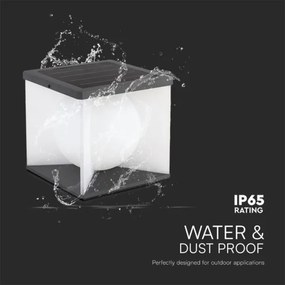 Lampada da parete solare LED 8W 3,7V IP65 3000K