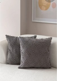 Federe decorative in set 2 pz 43x43 cm Tuffet – Mioli Decor