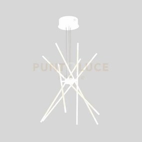 Tubular lampadario tubolare 12lt bianco, led 60w,4800lm,3000k, dia...