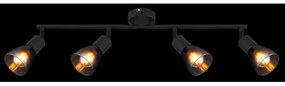 Globo 54312-4 - Faretto SATELLA 4xE14/25W/230V nero