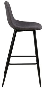 Sgabello da bar nero e grigio 101 cm Wilma - Actona