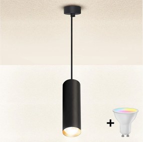 Brilagi - Lampadario a sospensione LED dimmerabile su cavo SELE 1xGU10/6W/230V nero/oro