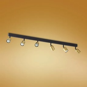 Faretto TOP 6xGU10/10W/230V oro/nero