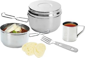 Casseruola 7 pezzi in acciaio inox Traccia - Orion