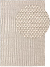 benuta Finest Tappeto di lana Hector Beige 120x170 cm - Tappeto fibra naturale