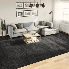 Tappeto Shaggy Pamplona Pelo Lungo Moderno Antracite 300x400cm /