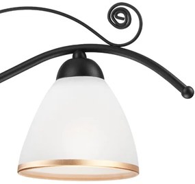 Lampadario a sospensione con catena RETRO II 3xE27/60W/230V nero