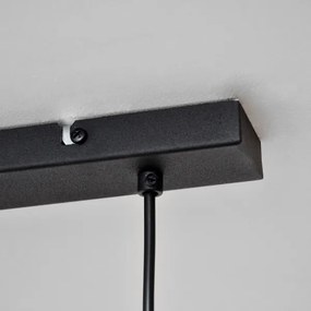 LED Lampadario a sospensione con filo TUBA 3xGU10/4,8W/230V nero