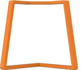 Gamba per mobili STEELMI Angolo in acciaio arancione lucido L 78 x P 78 x H 70 cm