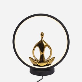 Zuma Line ED81F134U - Lampada da tavolo LED YOGA LED/4W/5V nero/oro