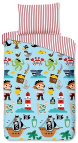 Set copripiumino e federa da bambini in cotone per letto singolo 140x200 cm Caribbean – Good Morning