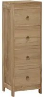 Cassettiera 30x30x90 cm in Legno Massello di Teak cod mxl 77538