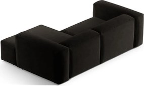 Divano angolare nero (con penisola a destra/con chaise lounge) Bergamo – Cosmopolitan Design