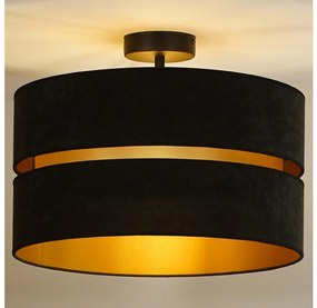 Duolla - Lampadario a plafone DUO 1xE27/15W/230V diametro 40 cm nero/oro