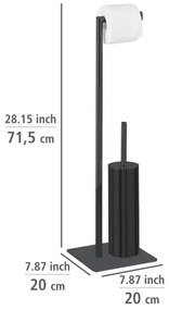 WENKO 71556800 - Set WC RECCO 20x71,5 cm nero