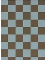 Harlequin Carta da parati Blenets Check - Atlantic/ Chocolate